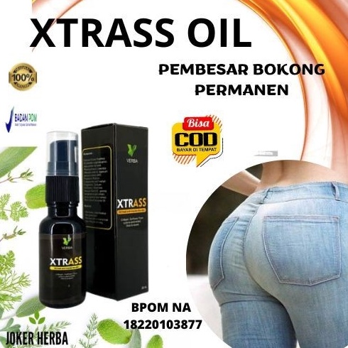NEW Xtrass Oil pembesar bokong permanen dan cepat pengencang pembesar payudara dan bokong cream pemb