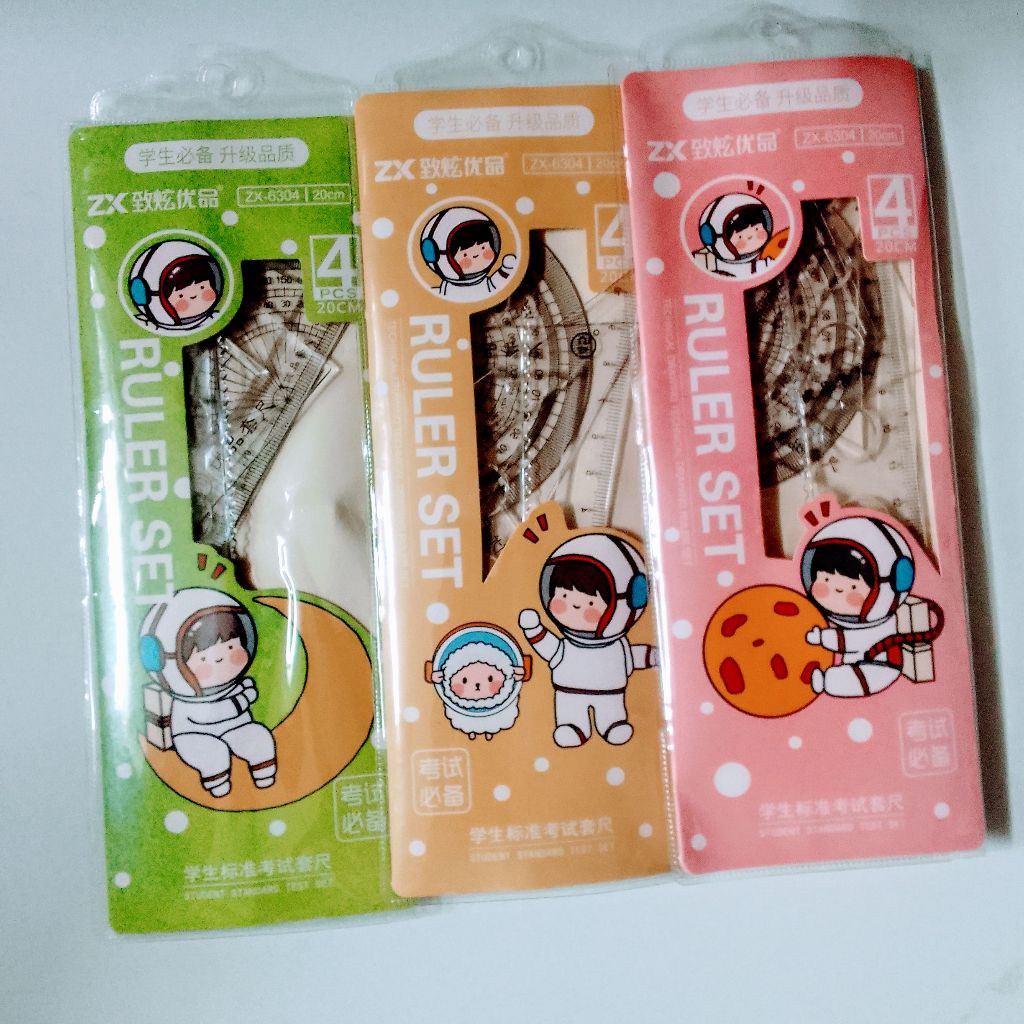 

Penggaris set fancy //isi 4 penggaris//penggaris