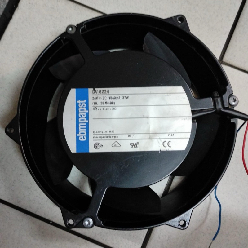 dc cooling 17cm/6”inc DV 6224 DV6224 ebmpapst 37watt 24v
