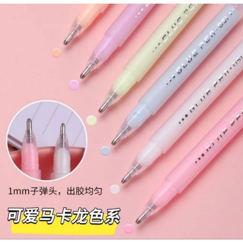 

Pulpen/Pena Lem Cair Warna (3 PCS) Colour Liquid Glue Pen
