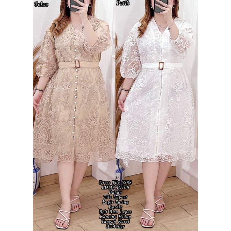 longdress / Maxi dress 5288/ tile pesta / baju kondangan / tile jumbo