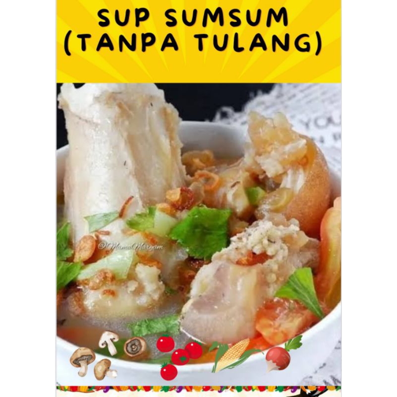 

Menu Anak SUP SUMSUM Porsi Besar 2-3 Makan