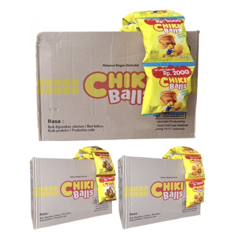 

[1 karton isi 60 pcs] Chiki balls snack Indofood