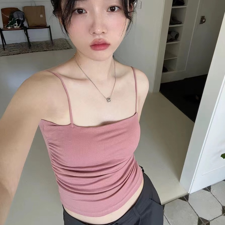 TankTop Polos / TankTop Wanita Tali Kecil / Tank Top Crop bra-258
