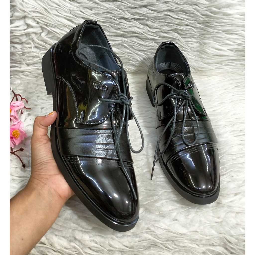 PANSUS (OXFORD) PANTOFEL KULIT PRIA TALI&POLOS IMPORT KEKINIAN