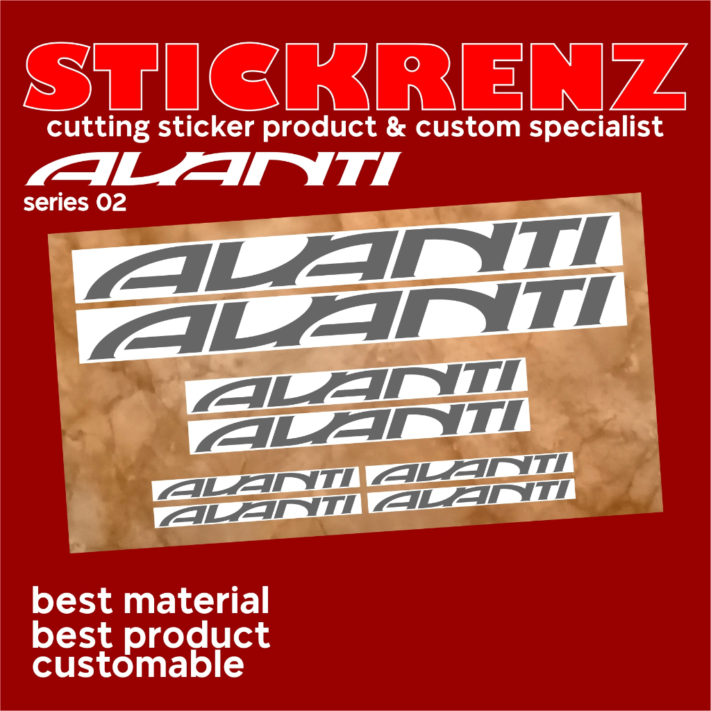 Cutting Sticker Stiker Frame Sepeda Roadbike Avanti 02 Custom