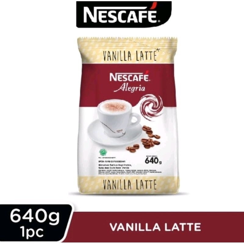

Nescafe Alegria Vanila latte 640gr ex.des 2025