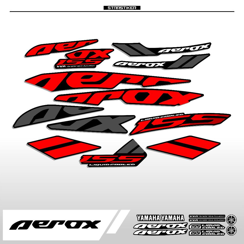 (4) / STRIPING AEROX 155 / NEW / STIKER AEROX 155 CONNECTED / STICKER AEROX 155 CONNECTED / SETIKER 