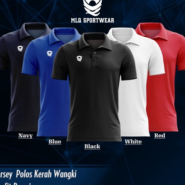 Recomend KAOS OLAHRAGA JERSEY DRY FIT POLOS KERAH POLO DRYFIT MLQSPORTWEAR  Putih S