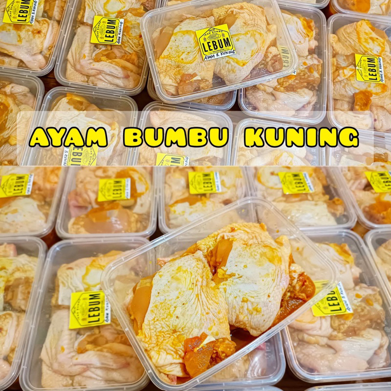 

(Ready Balikpapan) Ayam Bumbu Kuning siap goreng fresh frozen praktis 1 ekor 12 potong