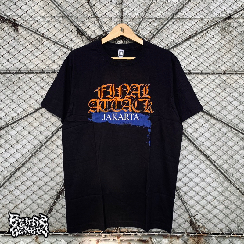 TSHIRT FINAL ATTACK Kaos Band Lokal Official y2k vintage rock metal hardcore punk seringai dead squa