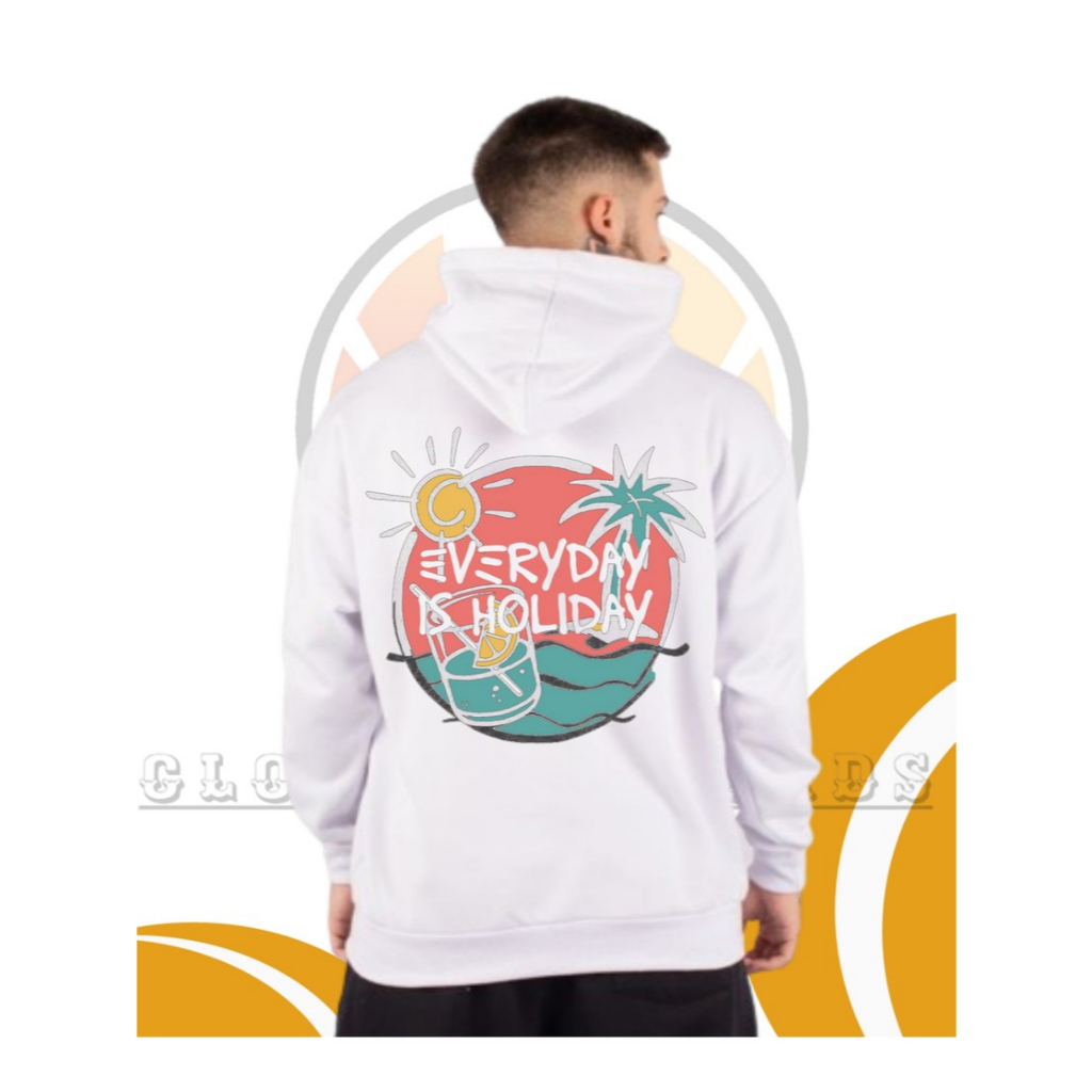 Hoodie Pria Ori Everiday Is Holiday Brand Cws Terbaru M L XL XXL