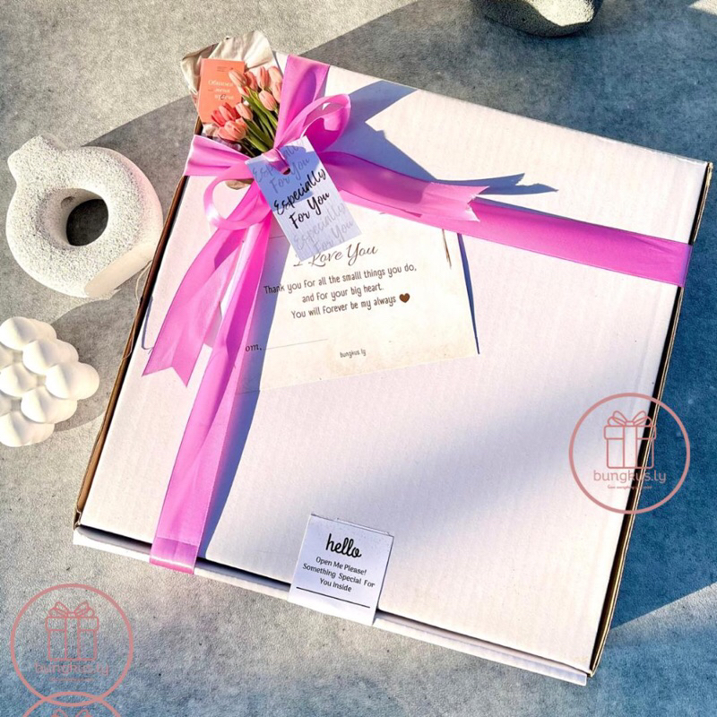 (Box 30x30x7 cm) Box Hampers | Gift Box | Kotak Ulang Tahun | Hampers | Kardus Hampers | Kardus Pack