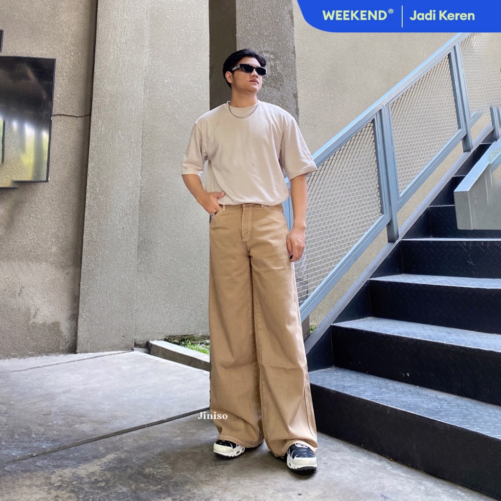 JINISO 774 Oversize Baggy Loose Jeans Pria
