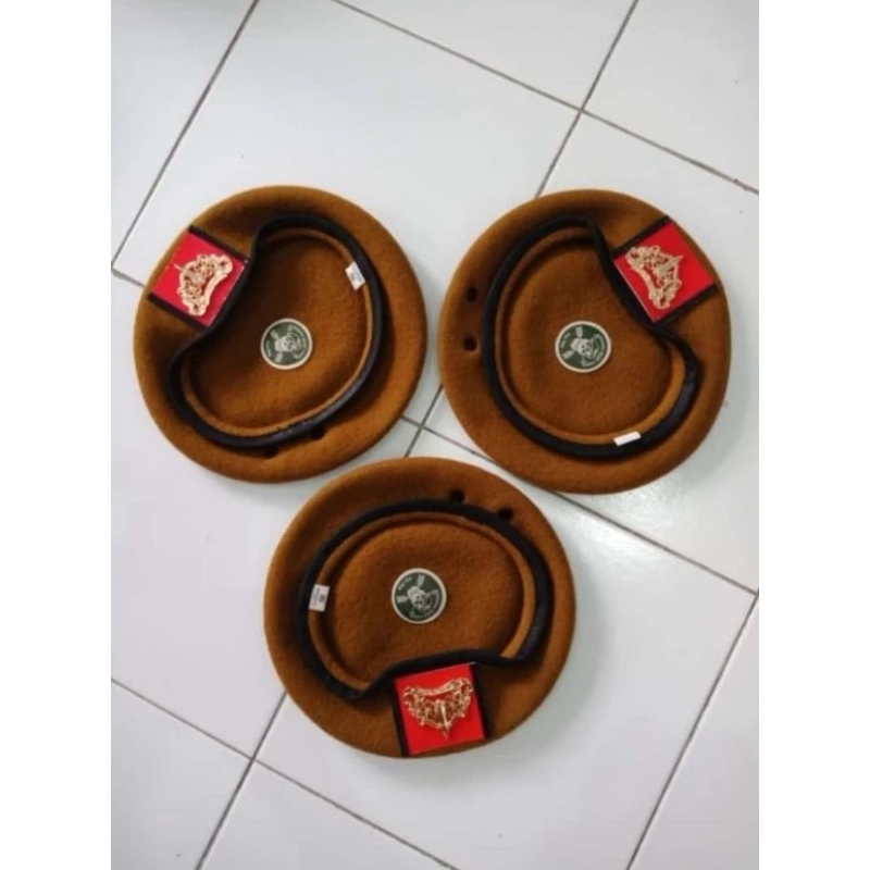 BARET COKLAT / BARET ARMED TNI AD / BARET 999 / BARET COKLAT WOLL / BARET COKLAT PREMIUM