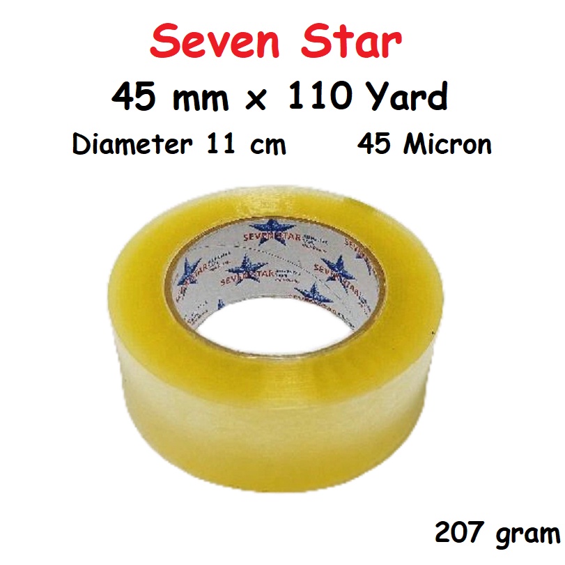 

Klaim promo Seven Star Lakban 45 mm x 11 Yard Terjamin Ukuran Super Lengket