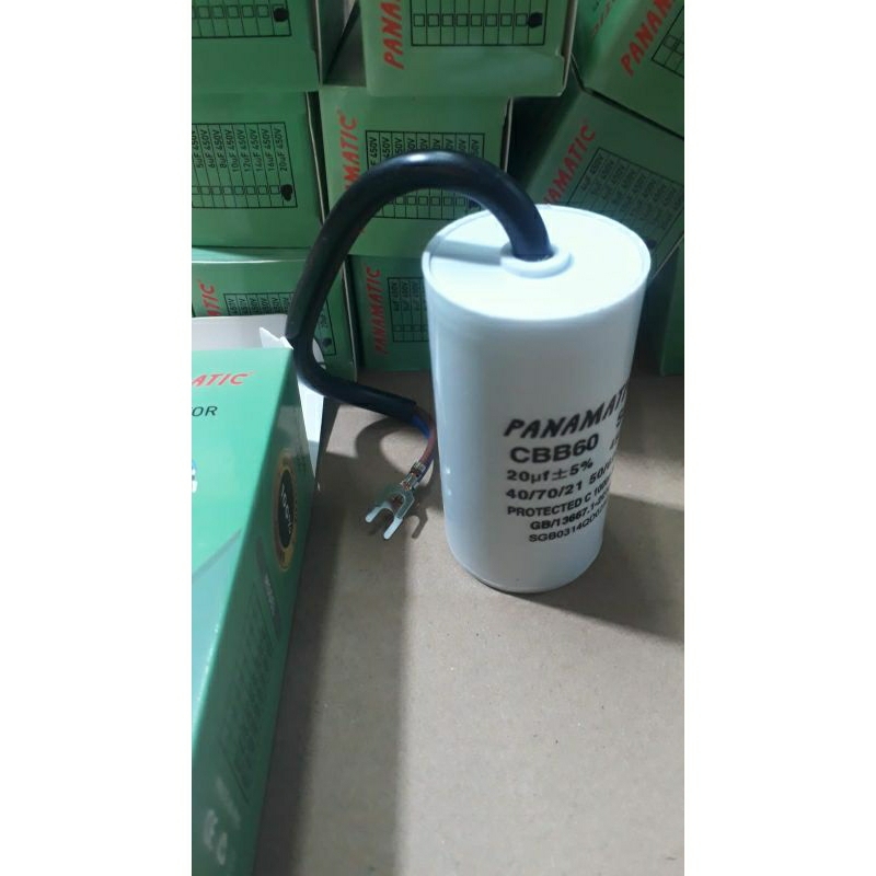 kapasitor pompa air 20uf 450V