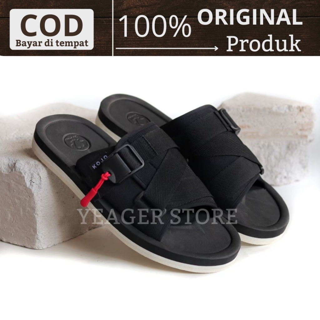 YEAGER Rizawa Series - Sandal Slide Slip On Trendy Casual Pria Sandal Traveling Anti Slip