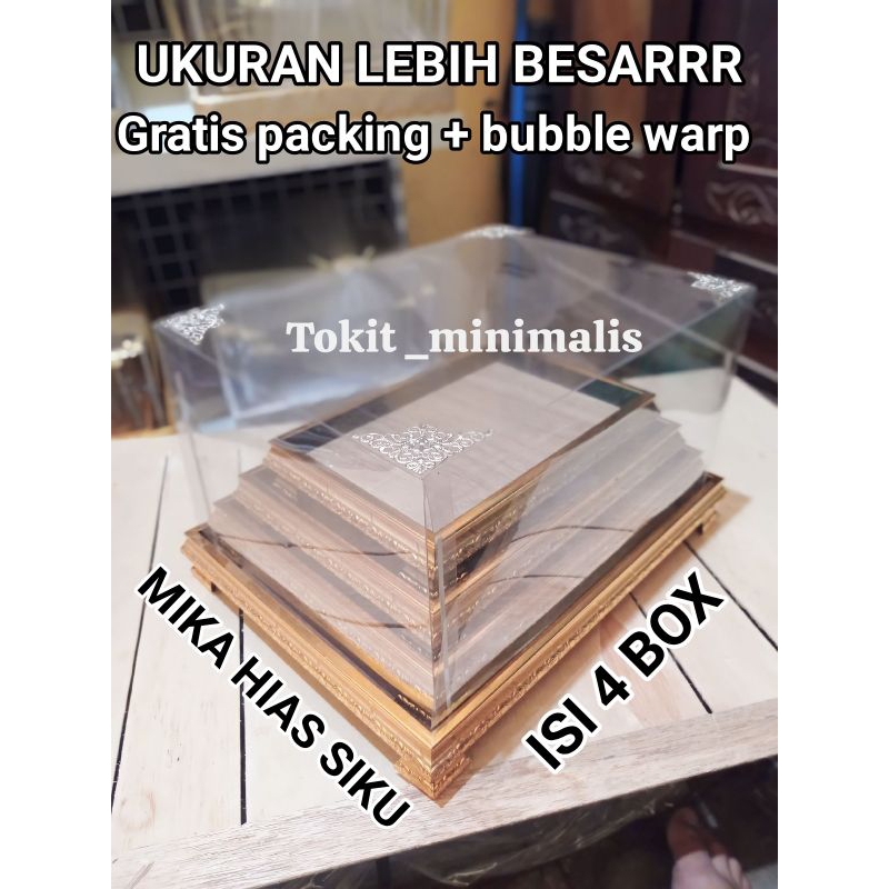 

KOTAK HANTARAN 1 SET ISI 4 BOX FRAME FIBER SESERAHAN PERNIKAHAN