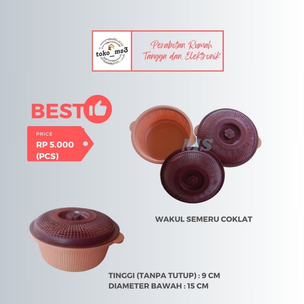 Wakul Semeru Coklat/Wakul Hajatan+Tutup