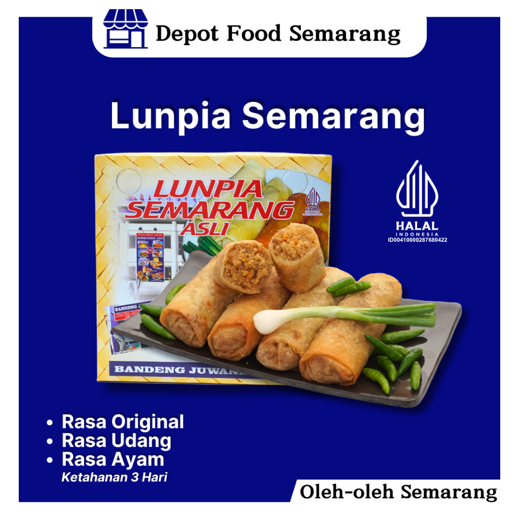 

oleh-oleh semarang terlaris LUNPIA Semarang (Kemasan Vacum)