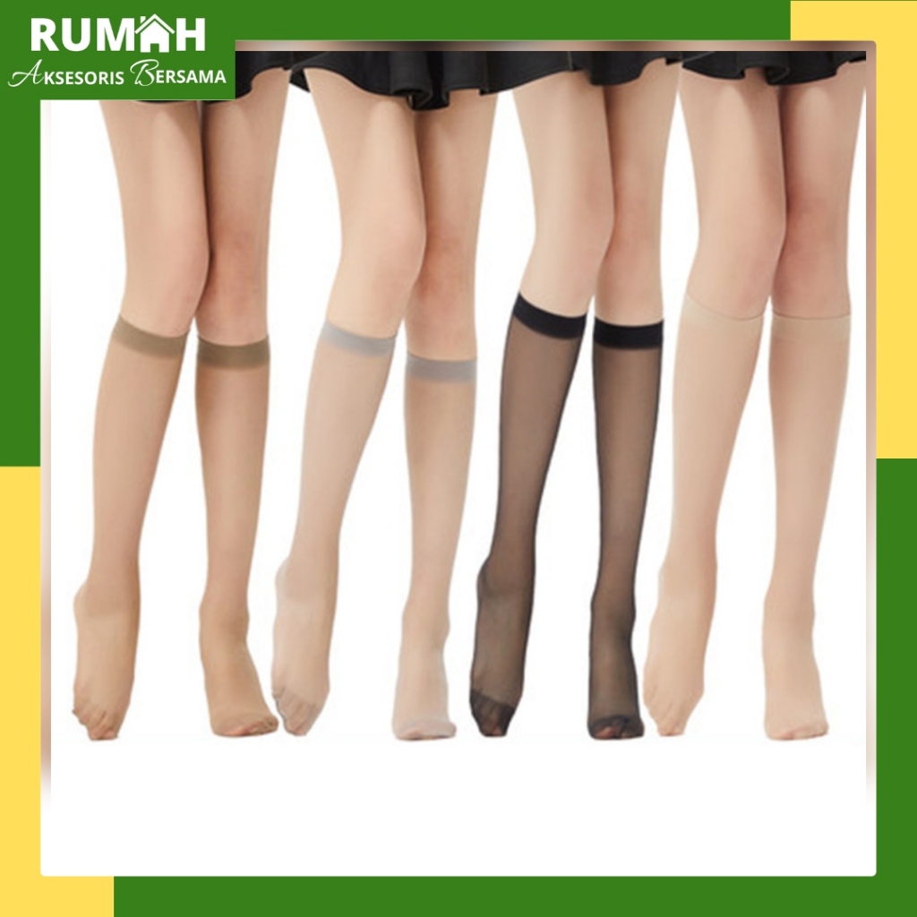RAB KK498 Kaos Kaki Wanita Transparant Stocking Wanita Selutut Stocking Leging Premium