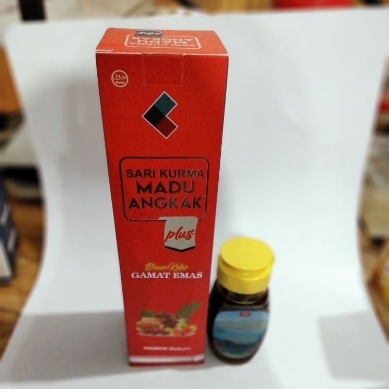 

Madu Angkak Sari Kurma Obat Penambah Trombosit angkak 470gr#promo bonus madu manis mix 130gr#Sari kurma angkak plus gamat,kelor,