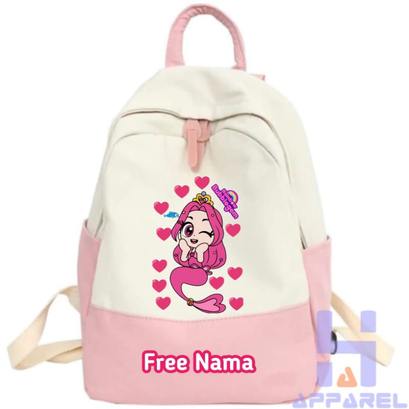 TAS RANSEL ANAK RAINBOW BUBBLEGEM RED RUBY