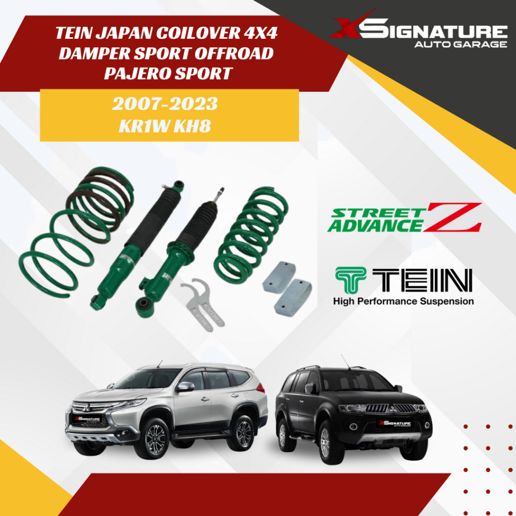 TEIN JAPAN COILOVER 4X4 DAMPER SPORT OFFROAD PAJERO SPORT 2007-2023 KR1W KH8
