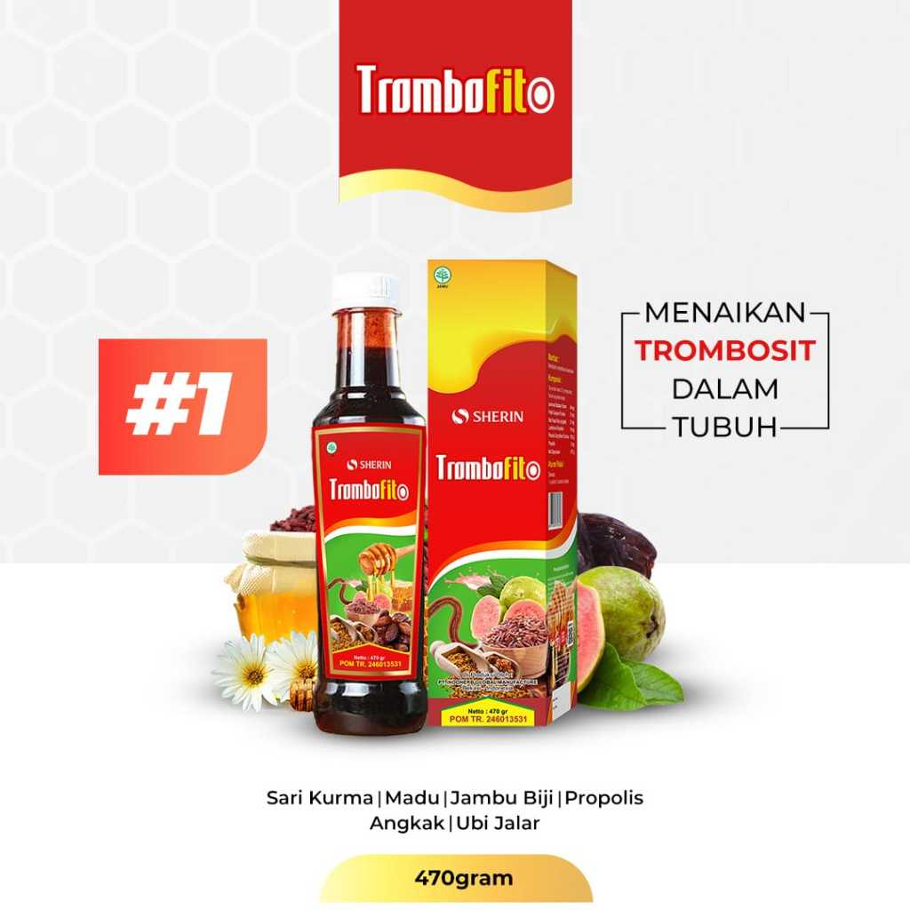 

TROMBOFIT Sari Kurma Madu Angkak plus Propolis