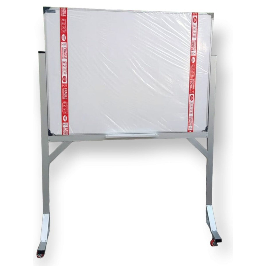 

Whiteboard/Papan Tulis Standing Single Face Non Magnetic Uk 120x120