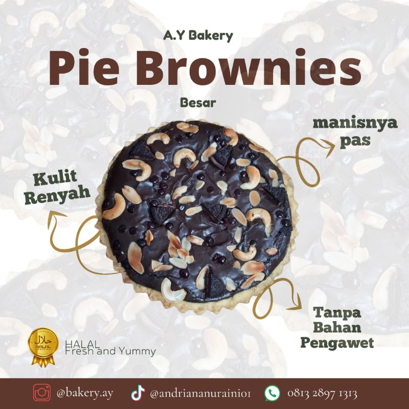 

Pie Brownies - JUMBO