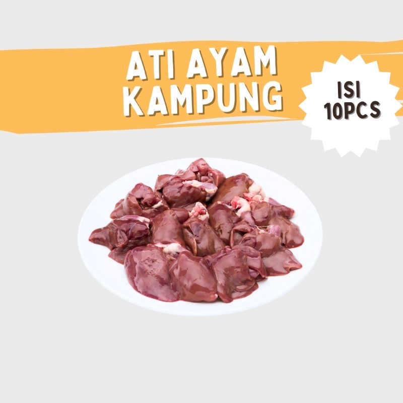 

ati ayam/ hati ayam kampung isi 10pcs