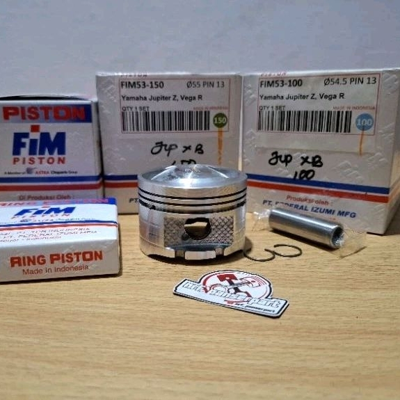 PISTON KIT SEHER SET RING BORE UP 55,25 PEN 13 YAMAHA JUPITER Z VEGA R LAMA/NEW VEGA ZR CRYPTON/JUPI