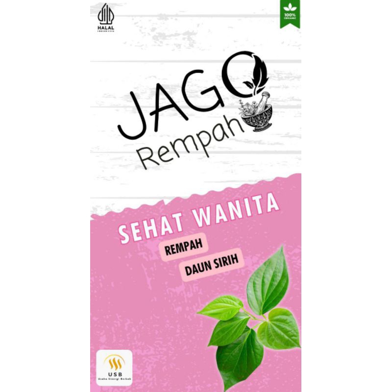 

Jago Sehat Wanita Rempah Jamu Herbal Racikan Ramuan Obat Keputihan Nyeri Sakit Haid Bau Badan Pencerah Kulit JSR