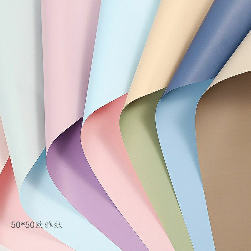 

Kertas Buket Cellophane Bicolor 50 cm / Kertas Buket Dua Warna / Kertas Buket Bunga