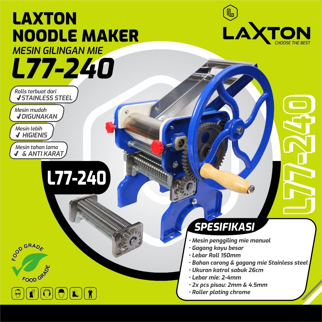 Laxton Noodle maker Mesin gilingan mie L77-240