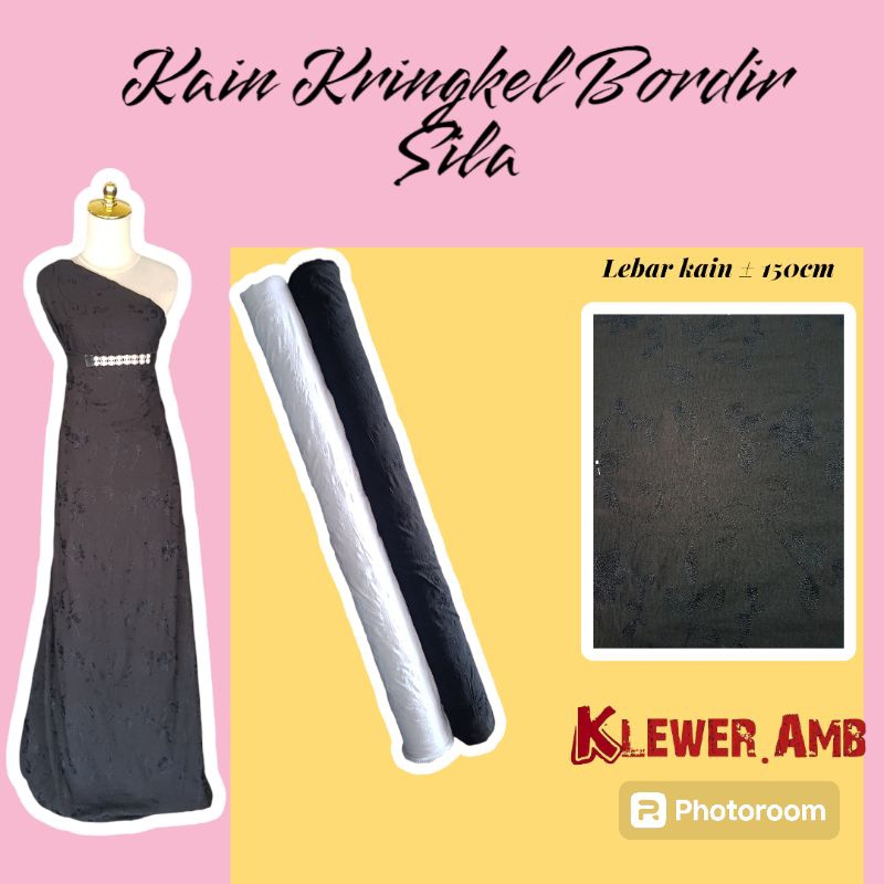 Bahan Kain Katun Rayon Kringkel Bordir Streatch Polos cotton kringkle cringkle kringkel rayon halus 