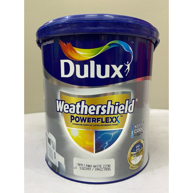CAT TEMBOK EKSTERIOR/CAT TEMBOK LUAR/CAT TEMBOK DULUX WEATHERSHIELD POWERFLEX 20 LTR