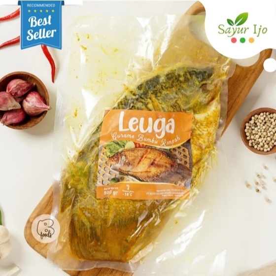 

LEUGA Ikan Gurame Bumbu Kuning -/+ 450 - 500 Gram / EKOR Fresh Frozen Organic Seafood Marinasi Rempah Bumbu Beku HALAL