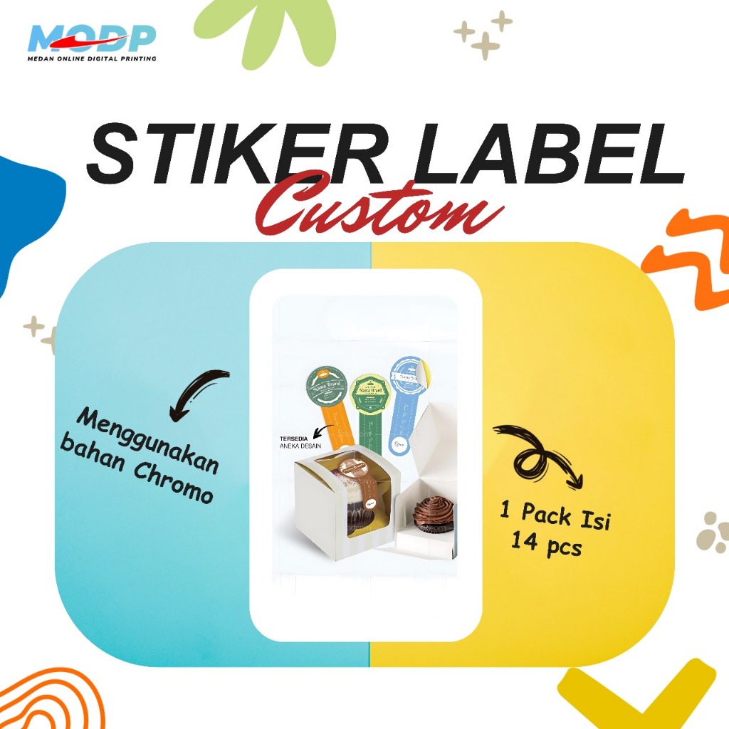 

Sticker Label Segel Box Kue Custom - Sticker Label Segel Kue Aesthetic - Ukuran 5.5x13.5 Cm - 1 Lembar A3