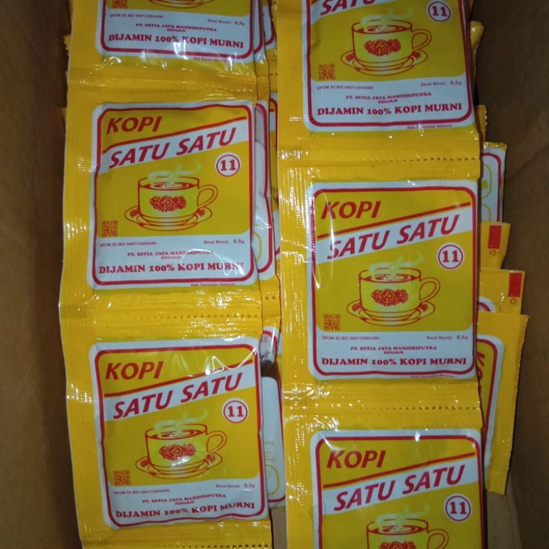 

(READY) KOPI MURNI SATU SATU 1 1 | 6,5GR*10