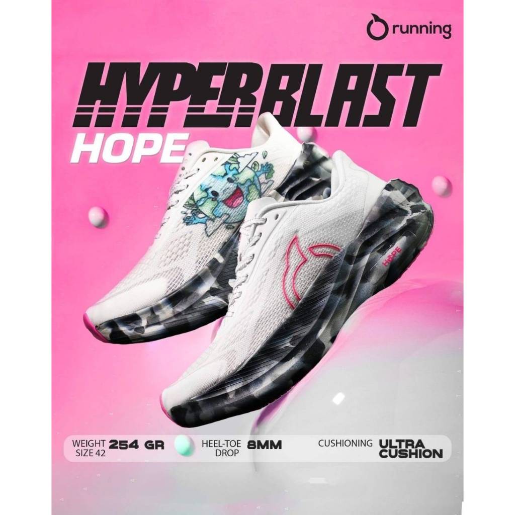 Sepatu Running Ortuseight Hyperblast 2.0 SE Hope Edisi Andy Wibowo Original