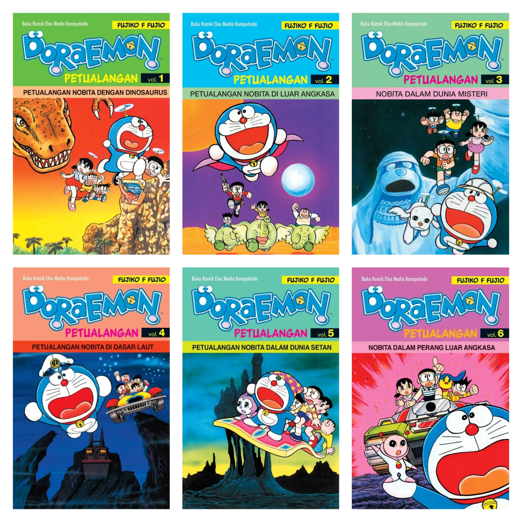 Buku Komik Doraemon Petualangan Vol. 1 2 3 4 5 6 7 by Fujiko F. Fujio