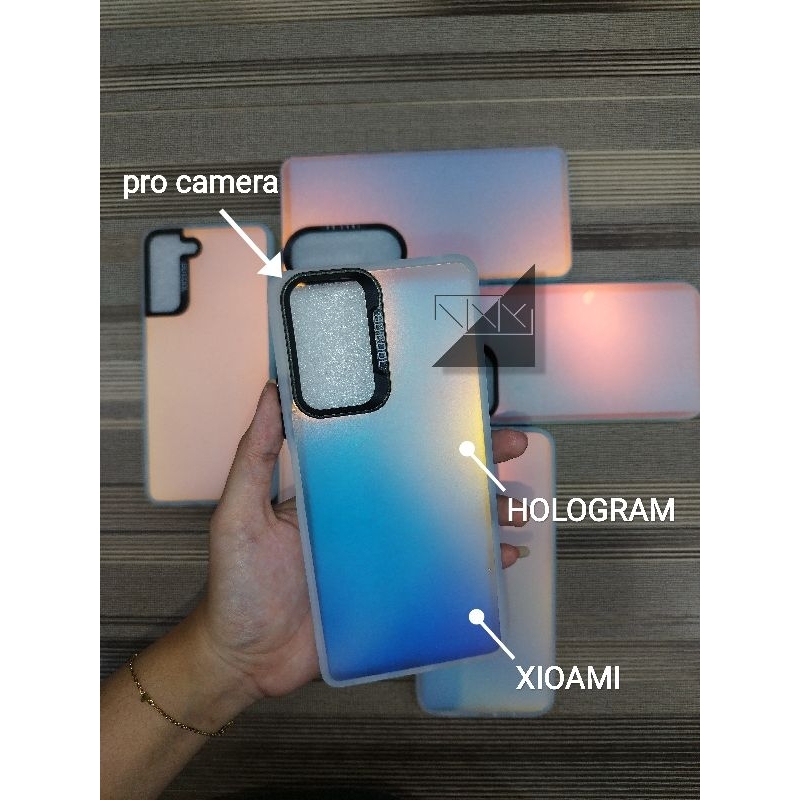 VN1080 CASE SILIKON HARD HYBRID HOLOGRAM POLOS REDMI 10 10A 10C 12 12C 13 13C