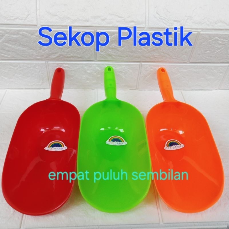 Sekop plastik / sendok es batu besar / sekop es seebaguna