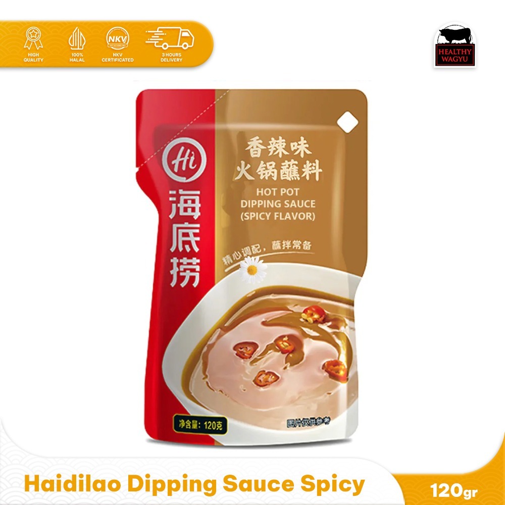 

Haidilao Dipping Sauce Spicy Flavor Saus Cocol Hotpot 120gr