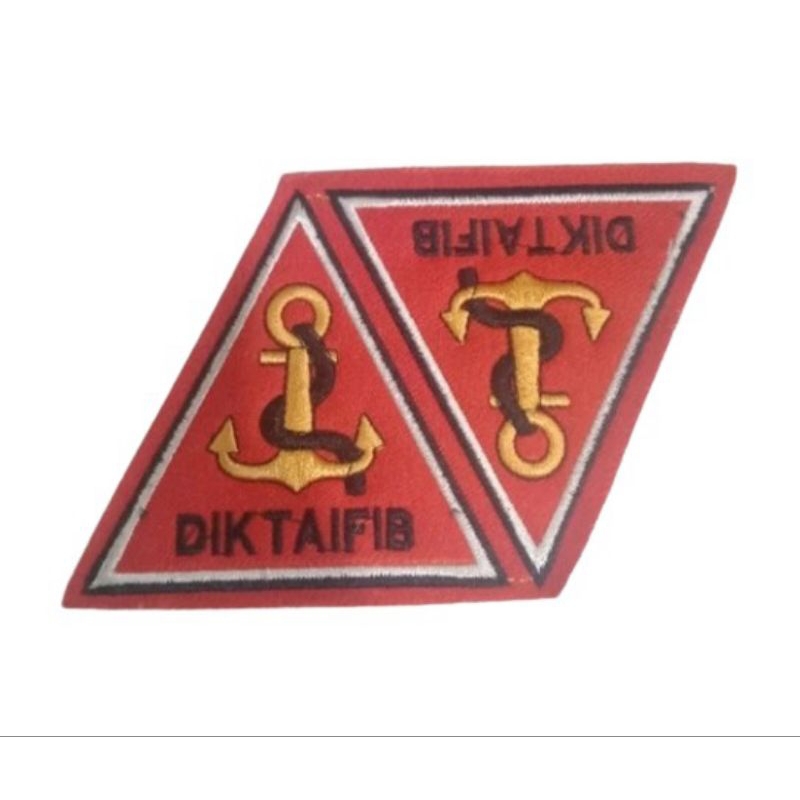 bordir nama seragam TNI al/logo diktaifib