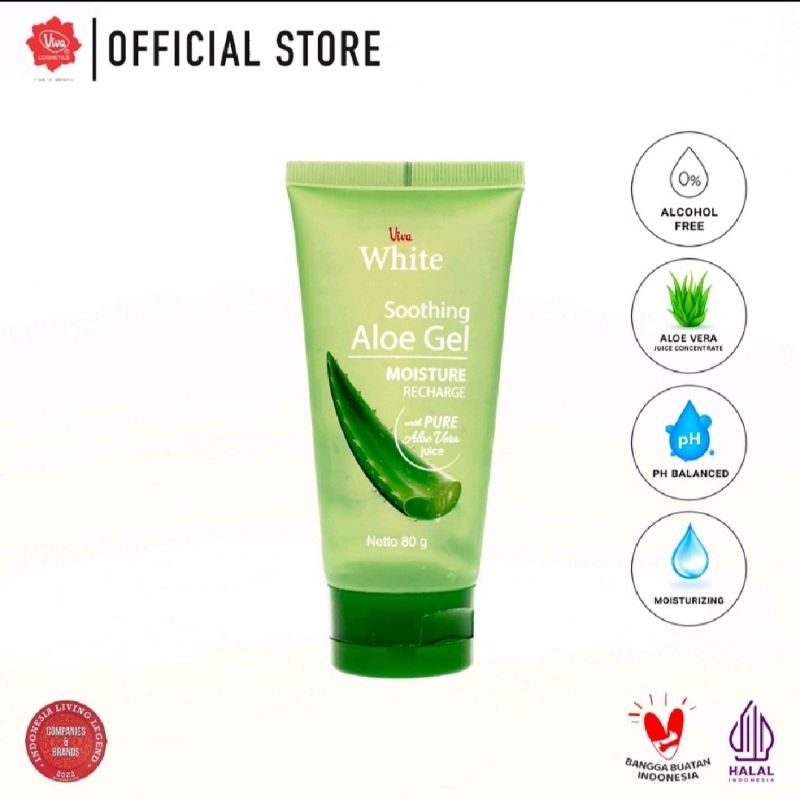 Viva Soothing Aloe Gel Pelembab Kulit Moisturizer Aloe Vera