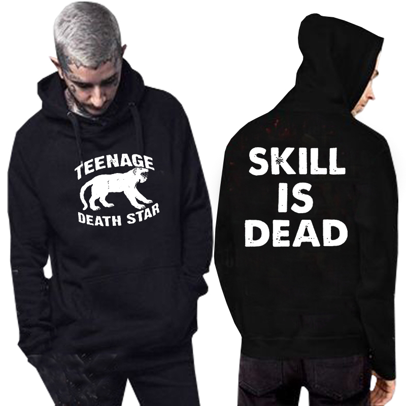 Jumper Hoodie Band Teenage Death Star Skill Is Dead Hoodie Bahan Cotton Fleece | Pullover Hoodie M L